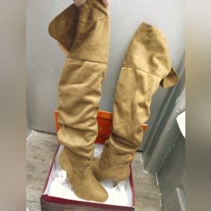 Forever thigh high heel boots